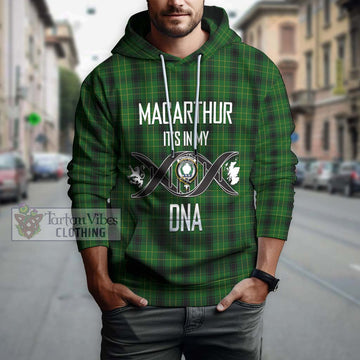 MacArthur Highland Tartan Hoodie with Family Crest DNA In Me Style