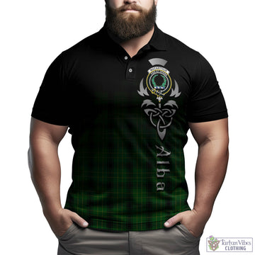 MacArthur Highland Tartan Polo Shirt Featuring Alba Gu Brath Family Crest Celtic Inspired