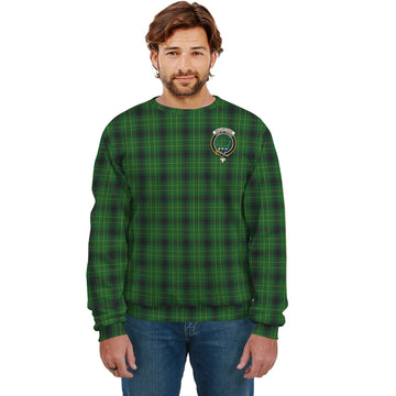 MacArthur Highland Tartan Sweatshirt with Family Crest