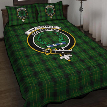 MacArthur Highland Tartan Quilt Bed Set with Family Crest