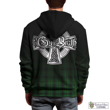 MacArthur Highland Tartan Hoodie Featuring Alba Gu Brath Family Crest Celtic Inspired