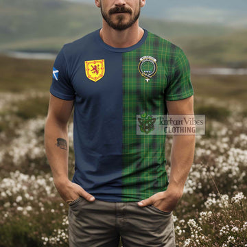 MacArthur Highland Tartan T-Shirt Alba with Scottish Lion Royal Arm Half Style