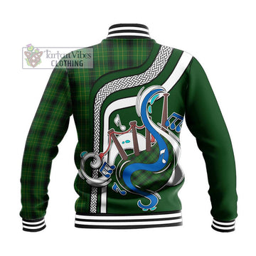 MacArthur Highland Tartan Baseball Jacket with Epic Bagpipe Style