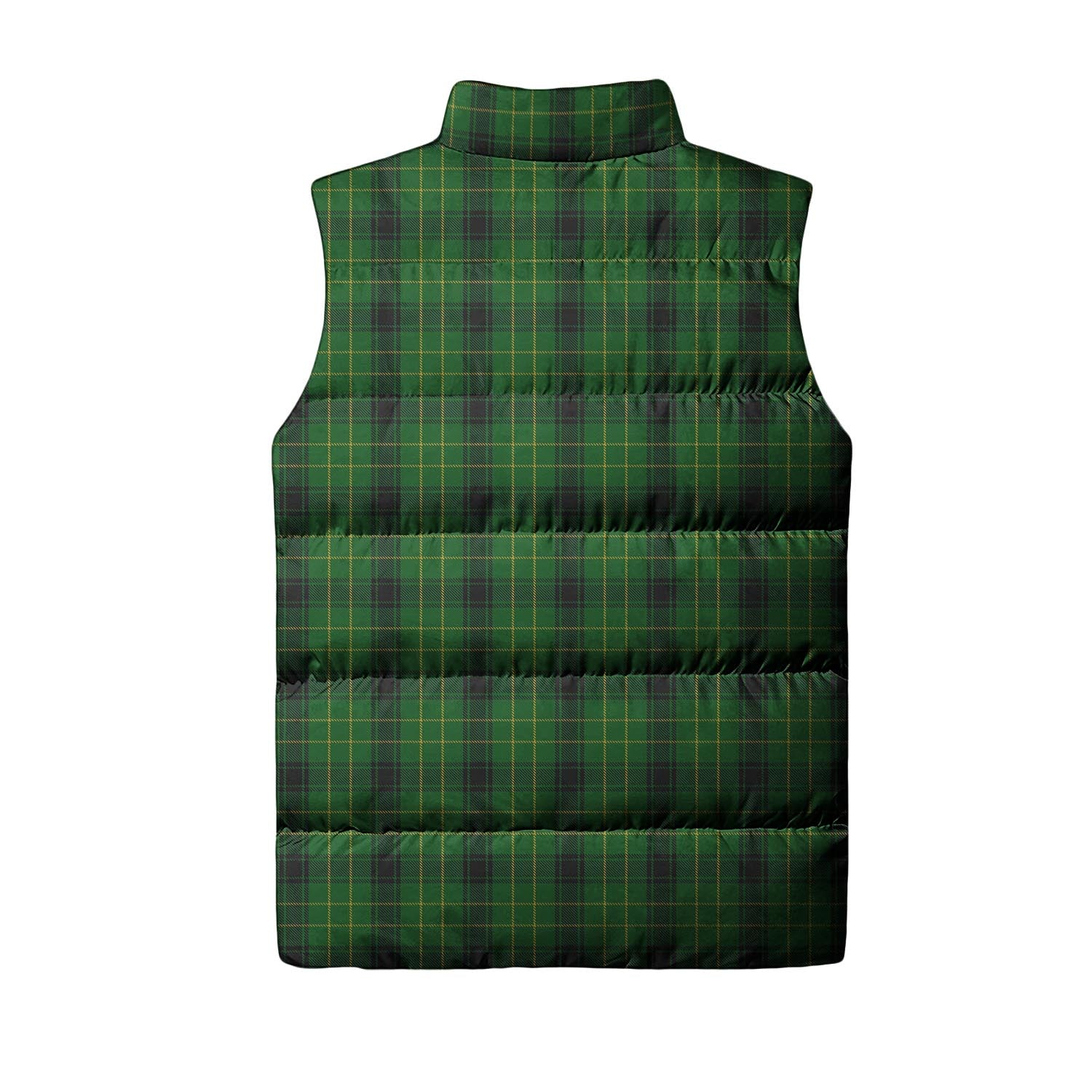 MacArthur Highland Tartan Sleeveless Puffer Jacket with Family Crest - Tartanvibesclothing