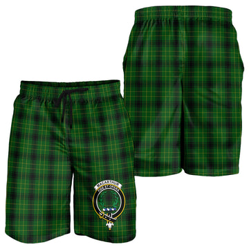 MacArthur Highland Tartan Mens Shorts with Family Crest