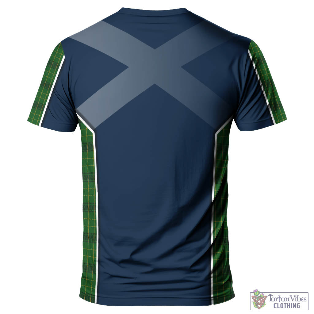 Tartan Vibes Clothing MacArthur Highland Tartan T-Shirt with Family Crest and Lion Rampant Vibes Sport Style