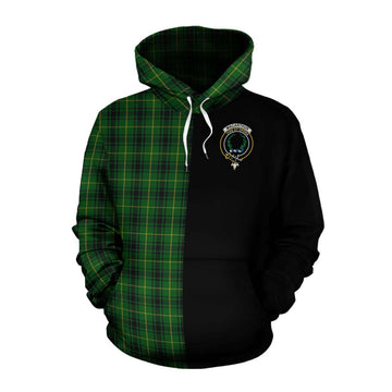 MacArthur (McArthur) Tartan Cotton Hoodie with Family Crest and Half Of Me Style