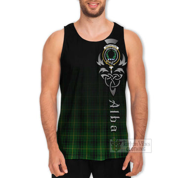 MacArthur (McArthur) Tartan Men's Tank Top Featuring Alba Gu Brath Family Crest Celtic Inspired