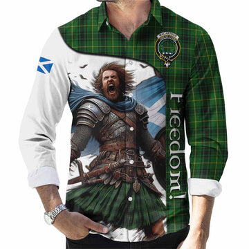 MacArthur (McArthur) Crest Tartan Long Sleeve Button Shirt Inspired by the Freedom of Scottish Warrior