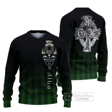 MacArthur (McArthur) Tartan Ugly Sweater Featuring Alba Gu Brath Family Crest Celtic Inspired