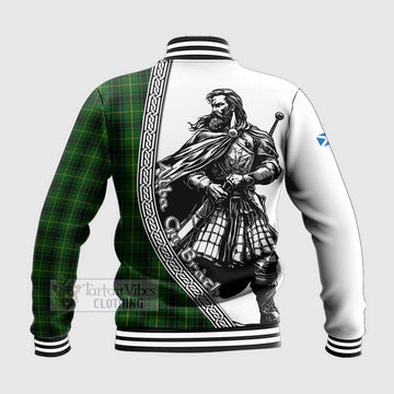 MacArthur (McArthur) Tartan Clan Crest Baseball Jacket with Highlander Warrior Celtic Style