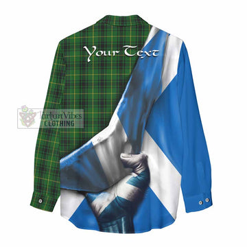 MacArthur (McArthur) Tartan Women's Casual Shirt with Family Crest Scotland Patriotic Style