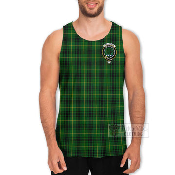 MacArthur (McArthur) Tartan Men's Tank Top with Family Crest Celtic Skull Style