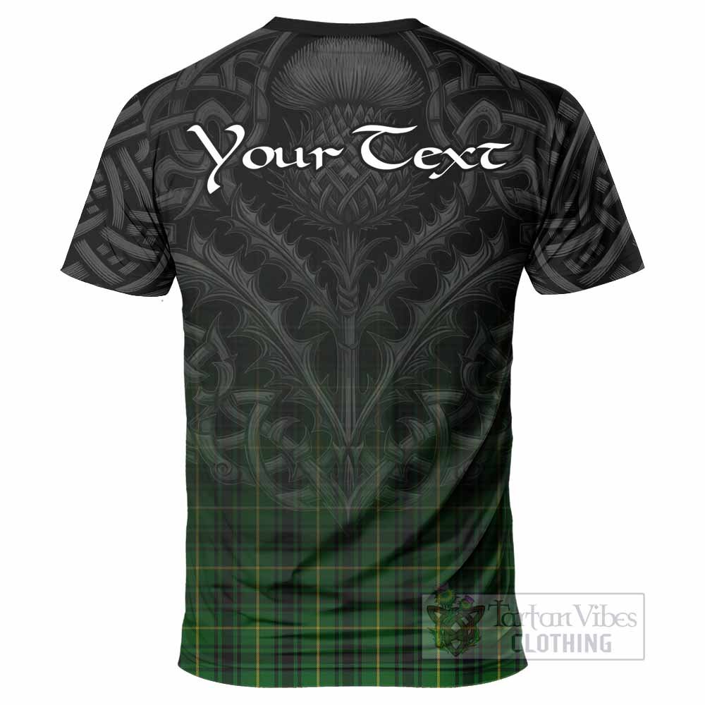 Tartan Vibes Clothing MacArthur (McArthur) Tartan T-Shirt with Family Crest Celtic Thistle Vibes