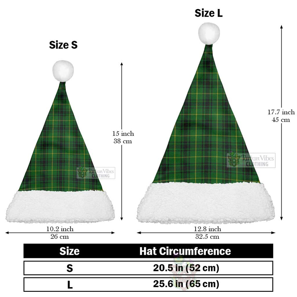 Tartan Vibes Clothing MacArthur (McArthur) Tartan Christmas Santa Hats