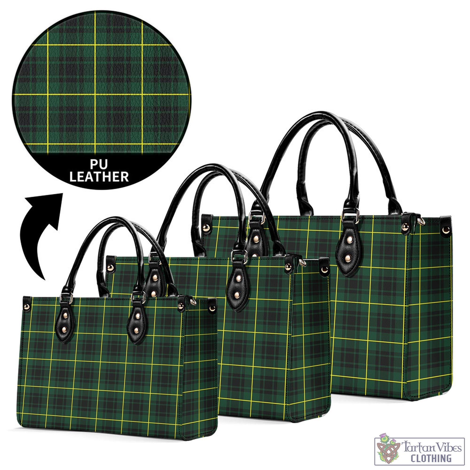 Tartan Vibes Clothing MacArthur Modern Tartan Luxury Leather Handbags