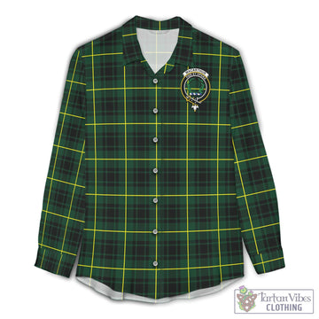 MacArthur Modern Tartan Women's Casual Shirt with Family Crest