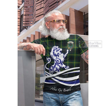 MacArthur Modern Tartan Cotton T-shirt with Alba Gu Brath Regal Lion Emblem