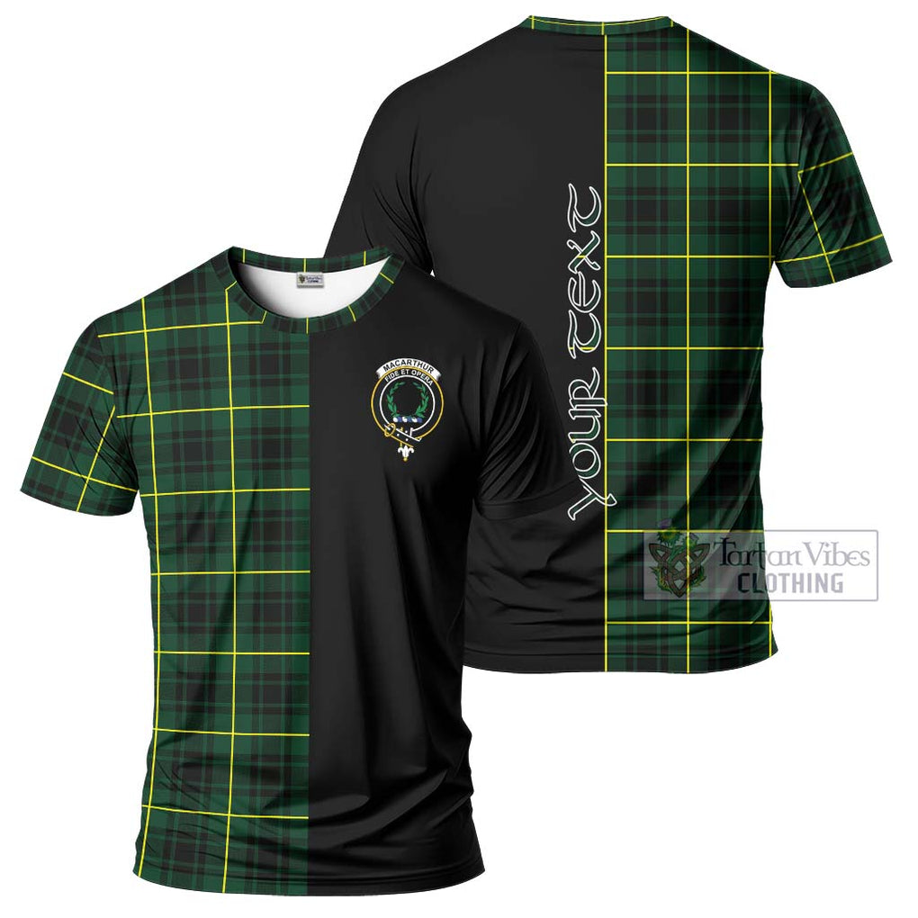 MacArthur Modern Tartan T-Shirt with Family Crest and Half Of Me Style Kid's Shirt - Tartanvibesclothing Shop