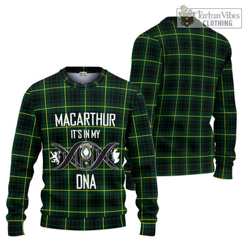 MacArthur Modern Tartan Ugly Sweater with Family Crest DNA In Me Style