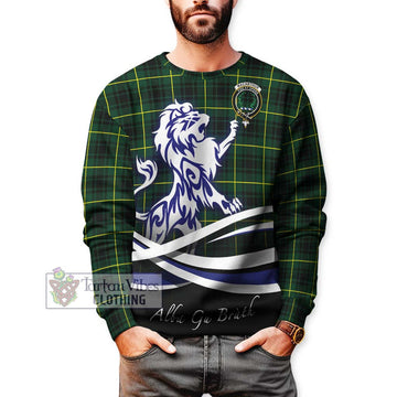 MacArthur Modern Tartan Sweatshirt with Alba Gu Brath Regal Lion Emblem