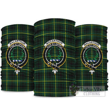 MacArthur Modern Tartan Neck Gaiters, Tartan Bandanas, Tartan Head Band with Family Crest