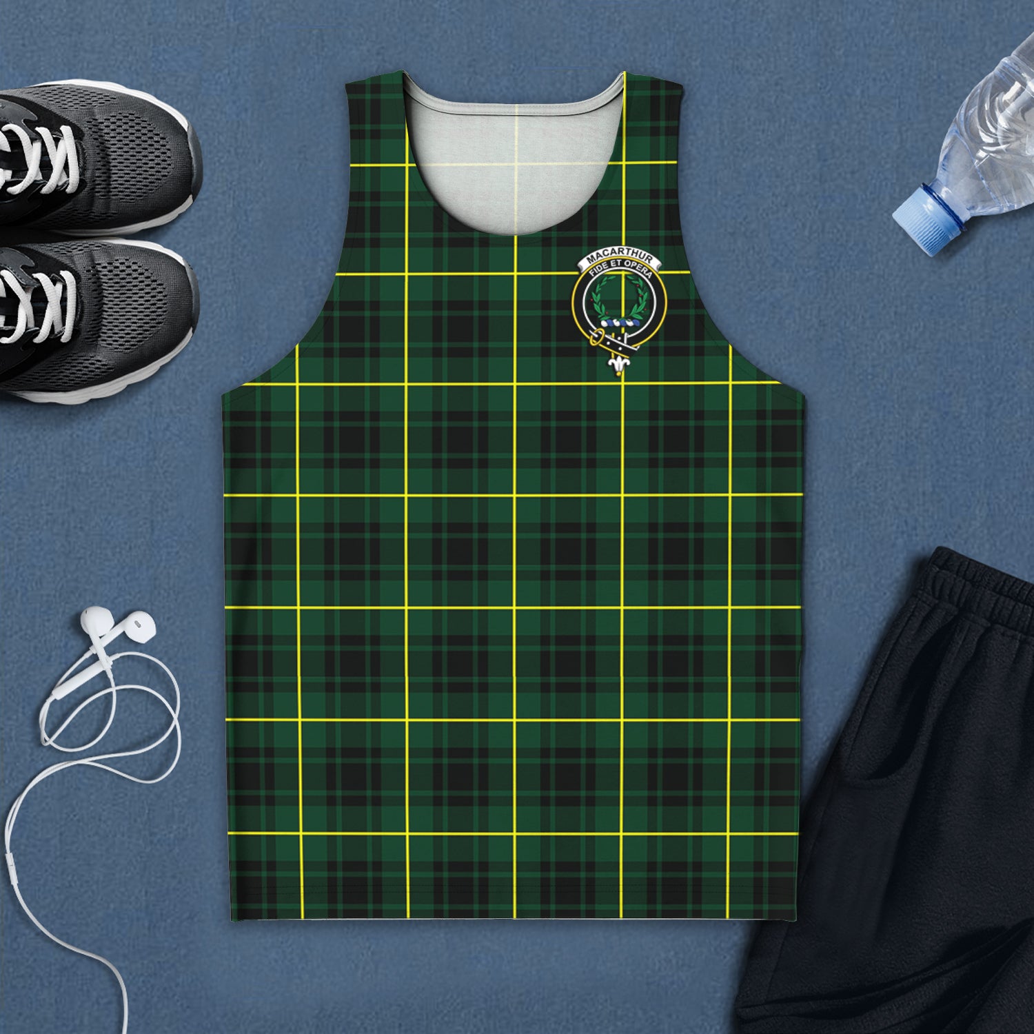 macarthur-modern-tartan-mens-tank-top-with-family-crest