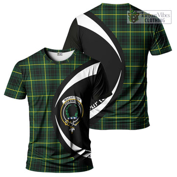 MacArthur Modern Tartan T-Shirt with Family Crest Circle Style