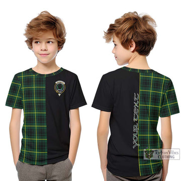 MacArthur Modern Tartan Kid T-Shirt with Family Crest and Half Of Me Style