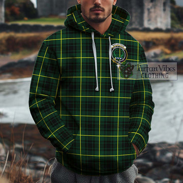 MacArthur Modern Tartan Cotton Hoodie with Family Crest