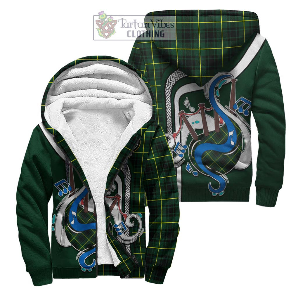 MacArthur Modern Tartan Sherpa Hoodie with Epic Bagpipe Style Unisex S - Tartanvibesclothing Shop