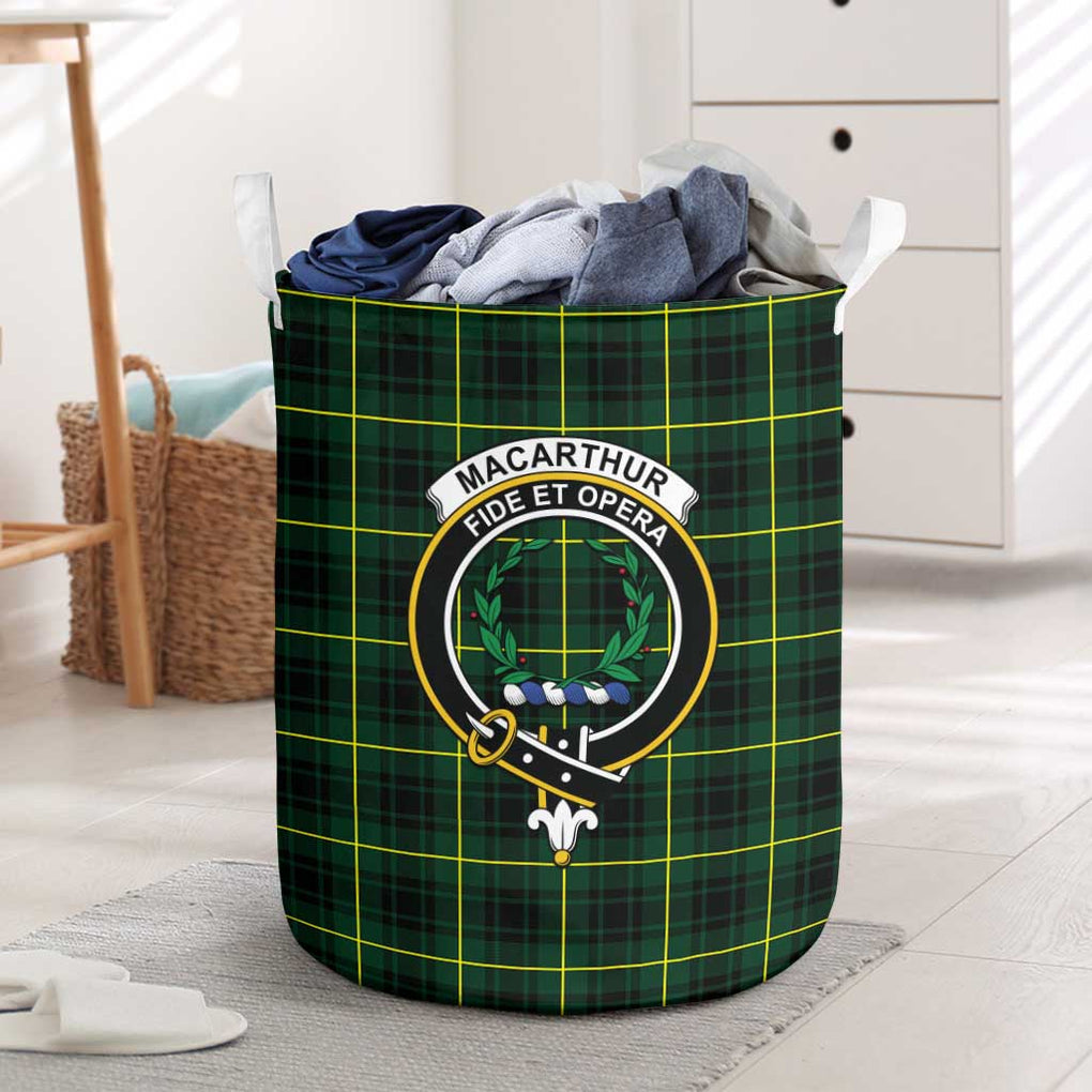 MacArthur Modern Tartan Laundry Basket with Family Crest One Size - Tartanvibesclothing Shop