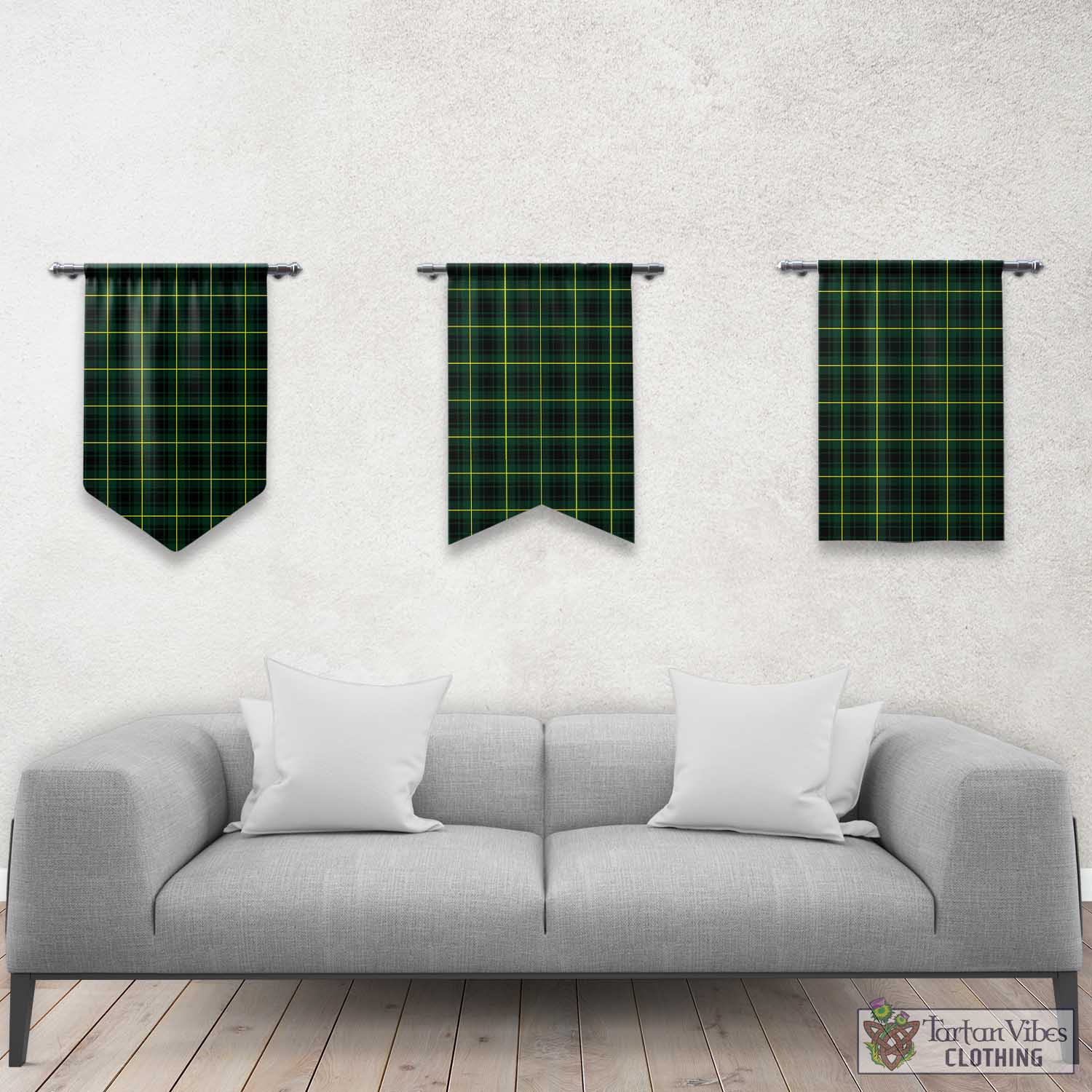 Tartan Vibes Clothing MacArthur Modern Tartan Gonfalon, Tartan Banner