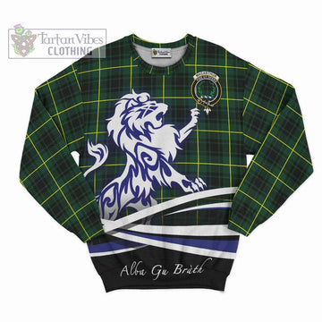 MacArthur Modern Tartan Sweatshirt with Alba Gu Brath Regal Lion Emblem