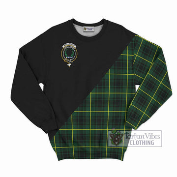 MacArthur Modern Tartan Sweatshirt with Family Crest and Military Logo Style