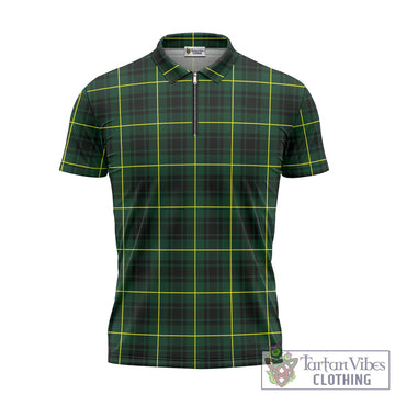 MacArthur Modern Tartan Zipper Polo Shirt