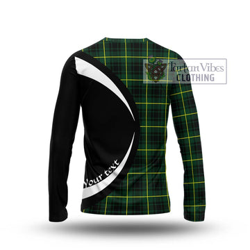 MacArthur Modern Tartan Long Sleeve T-Shirt with Family Crest Circle Style