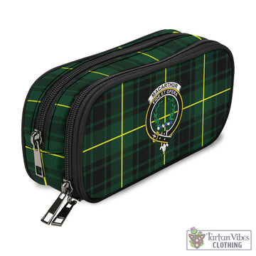 MacArthur Modern Tartan Pen and Pencil Case with Family Crest