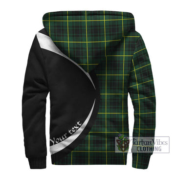 MacArthur Modern Tartan Sherpa Hoodie with Family Crest Circle Style