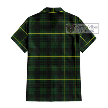 MacArthur Modern Tartan Short Sleeve Button Shirt with Family Crest DNA In Me Style