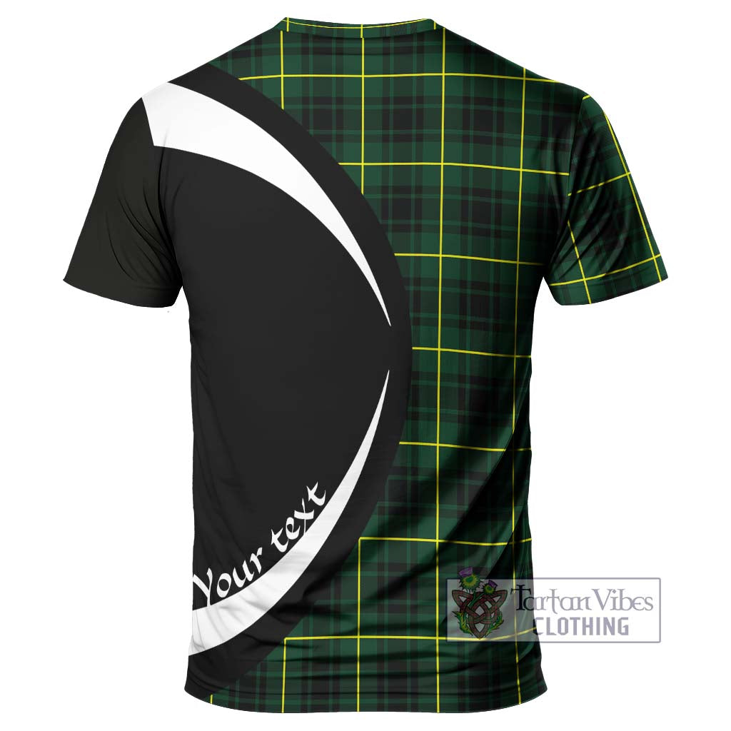 Tartan Vibes Clothing MacArthur Modern Tartan T-Shirt with Family Crest Circle Style