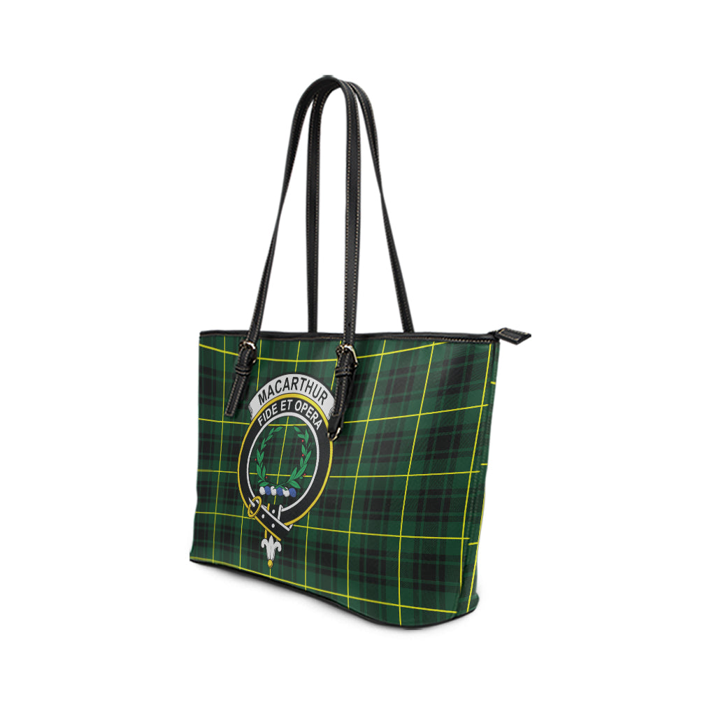 macarthur-modern-tartan-leather-tote-bag-with-family-crest