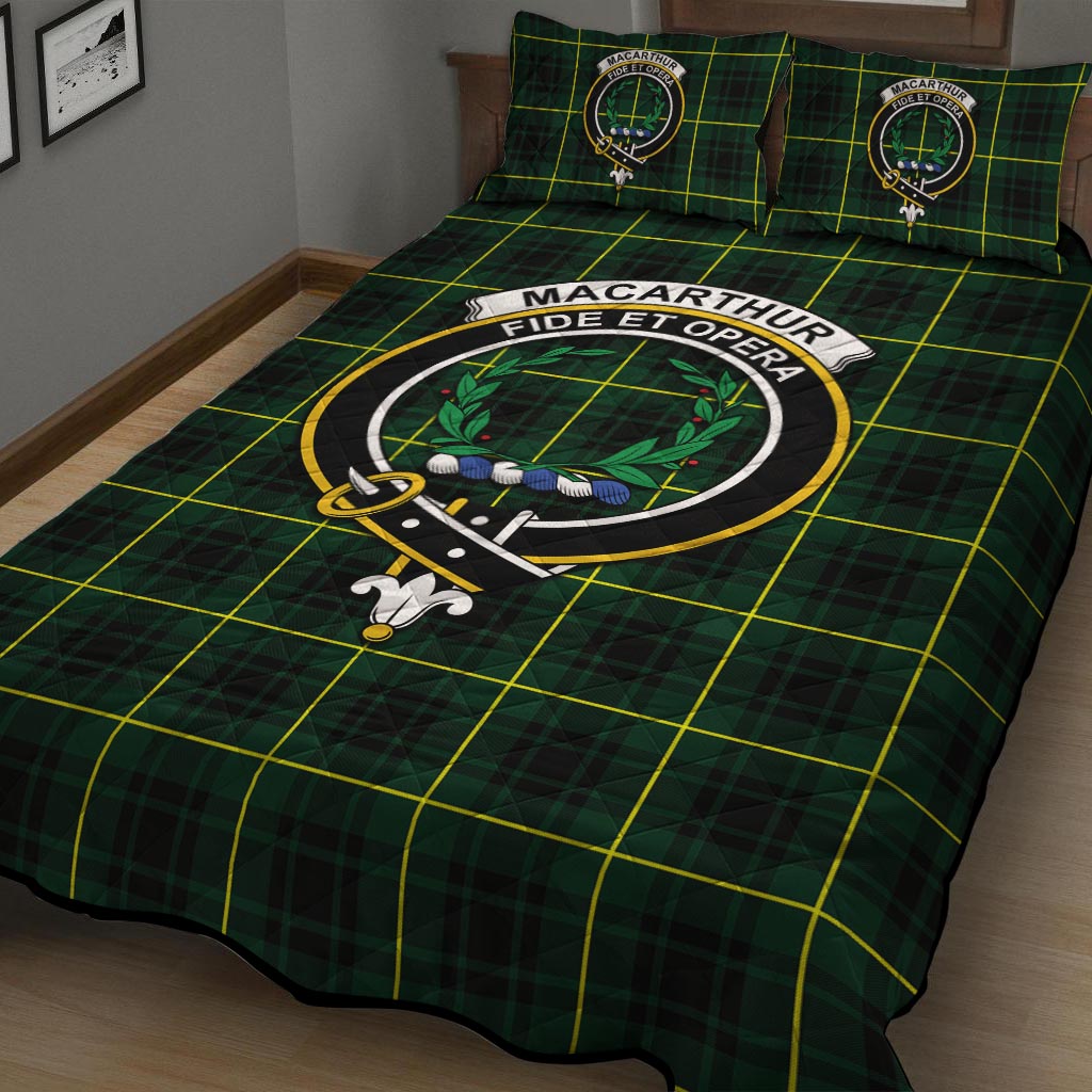 MacArthur Modern Tartan Quilt Bed Set with Family Crest - Tartan Vibes Clothing