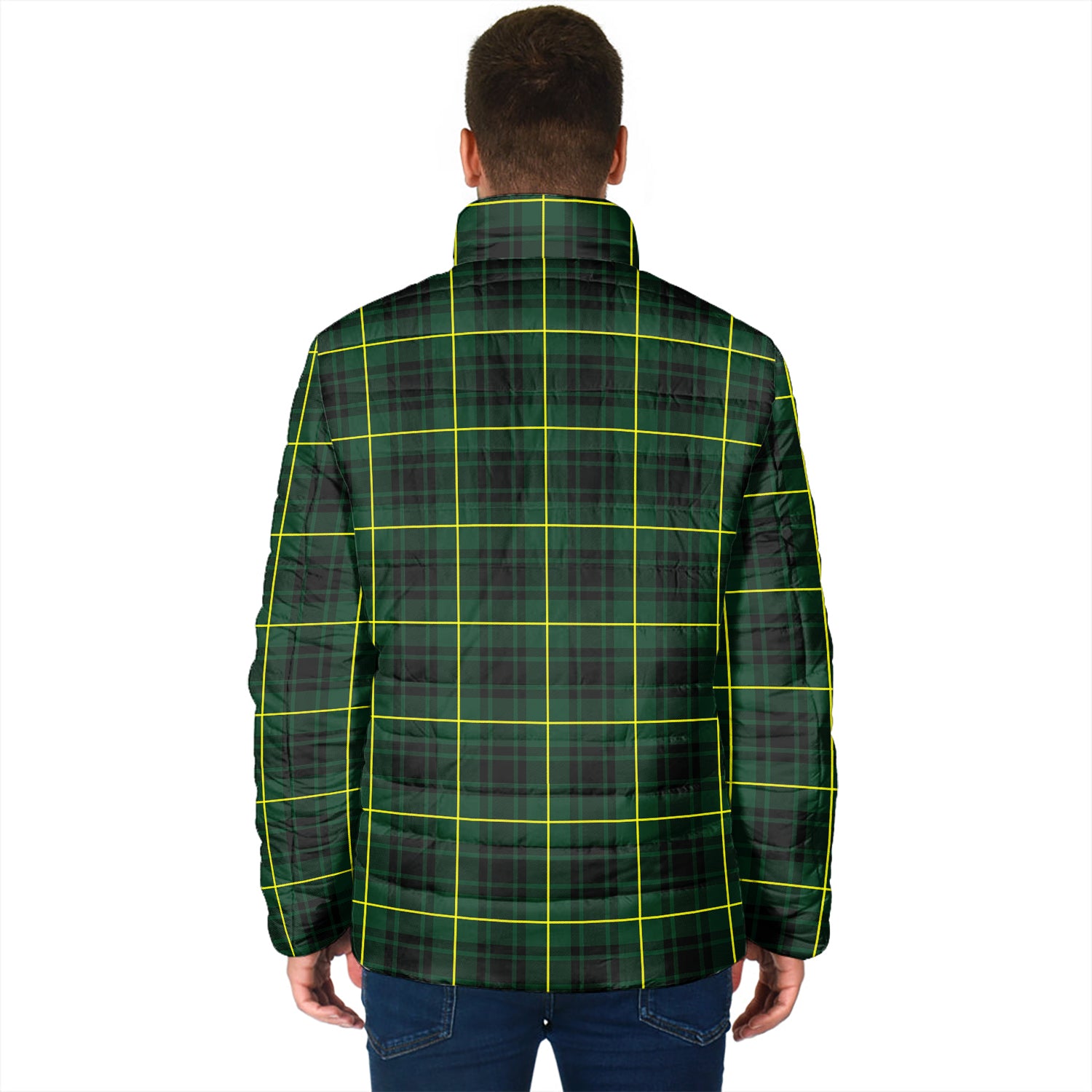 MacArthur Modern Tartan Padded Jacket with Family Crest - Tartan Vibes Clothing