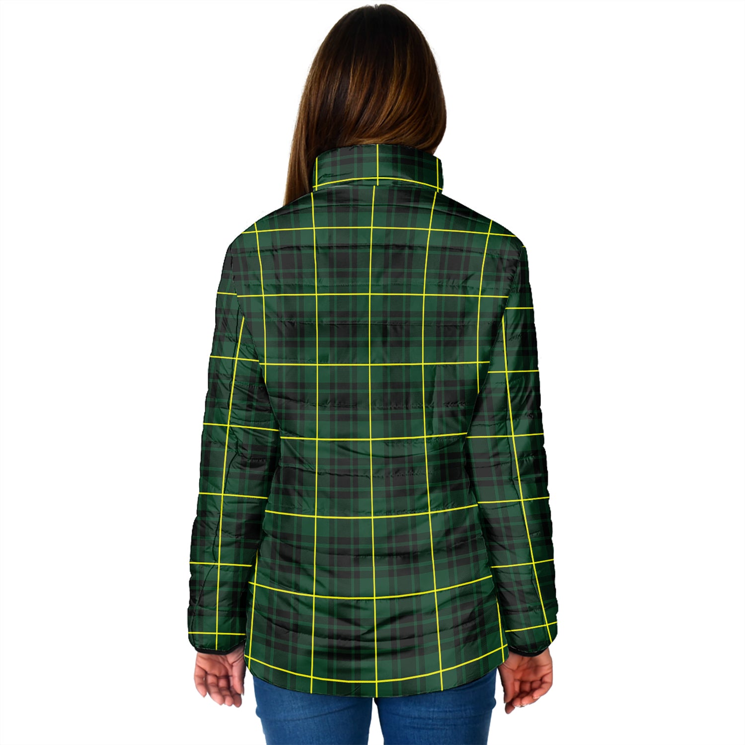 MacArthur Modern Tartan Padded Jacket with Family Crest - Tartan Vibes Clothing