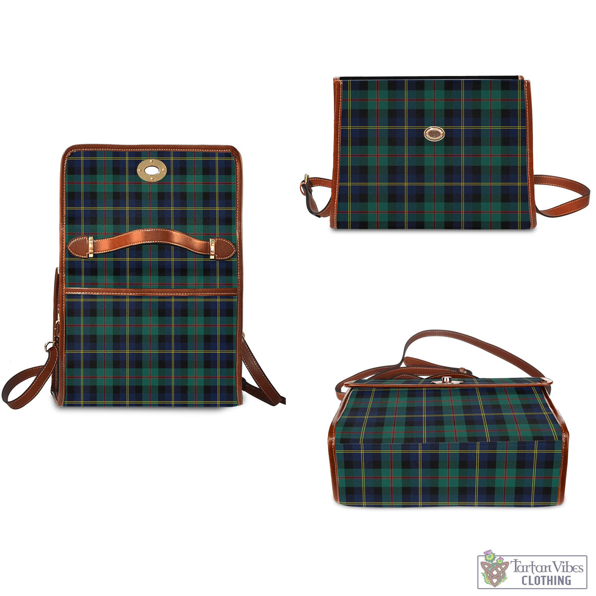McAskill (McCaskill) Modern Tartan Waterproof Canvas Bag - Tartan Vibes Clothing