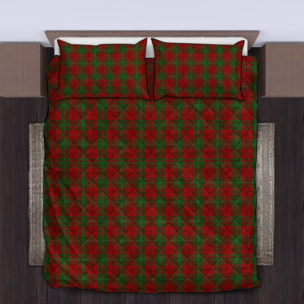 MacAulay (MacAuley) Tartan Quilt Bed Set King - Tartan Vibes Clothing