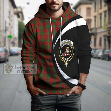 MacAulay (MacAuley) Tartan Hoodie with Family Crest Circle Style