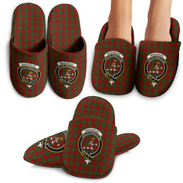 MacAulay (MacAuley) Tartan Home Slippers with Family Crest