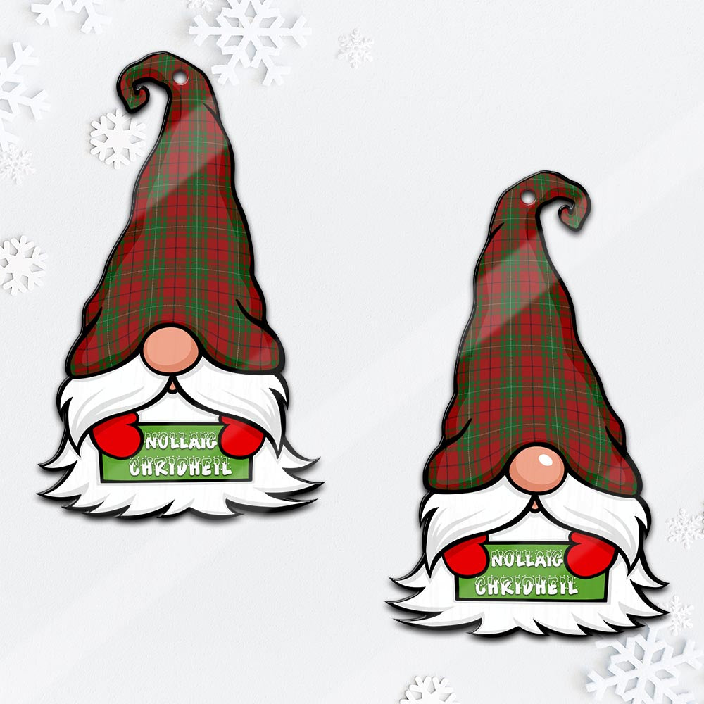 MacAulay (MacAuley) Gnome Christmas Ornament with His Tartan Christmas Hat - Tartan Vibes Clothing